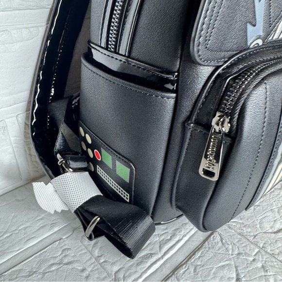 Disney Parks Loungefly Star Wars Black Darth Vader Mini Backpack Glow In TheDark main image 12